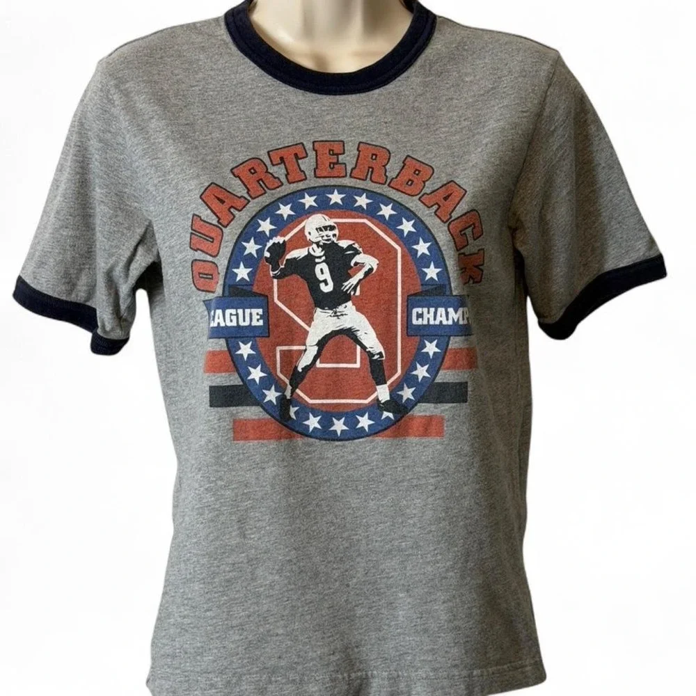Y2K The Children's‎ Place Quarterback League Champs Ringer Tee, Boys Size M 7/8